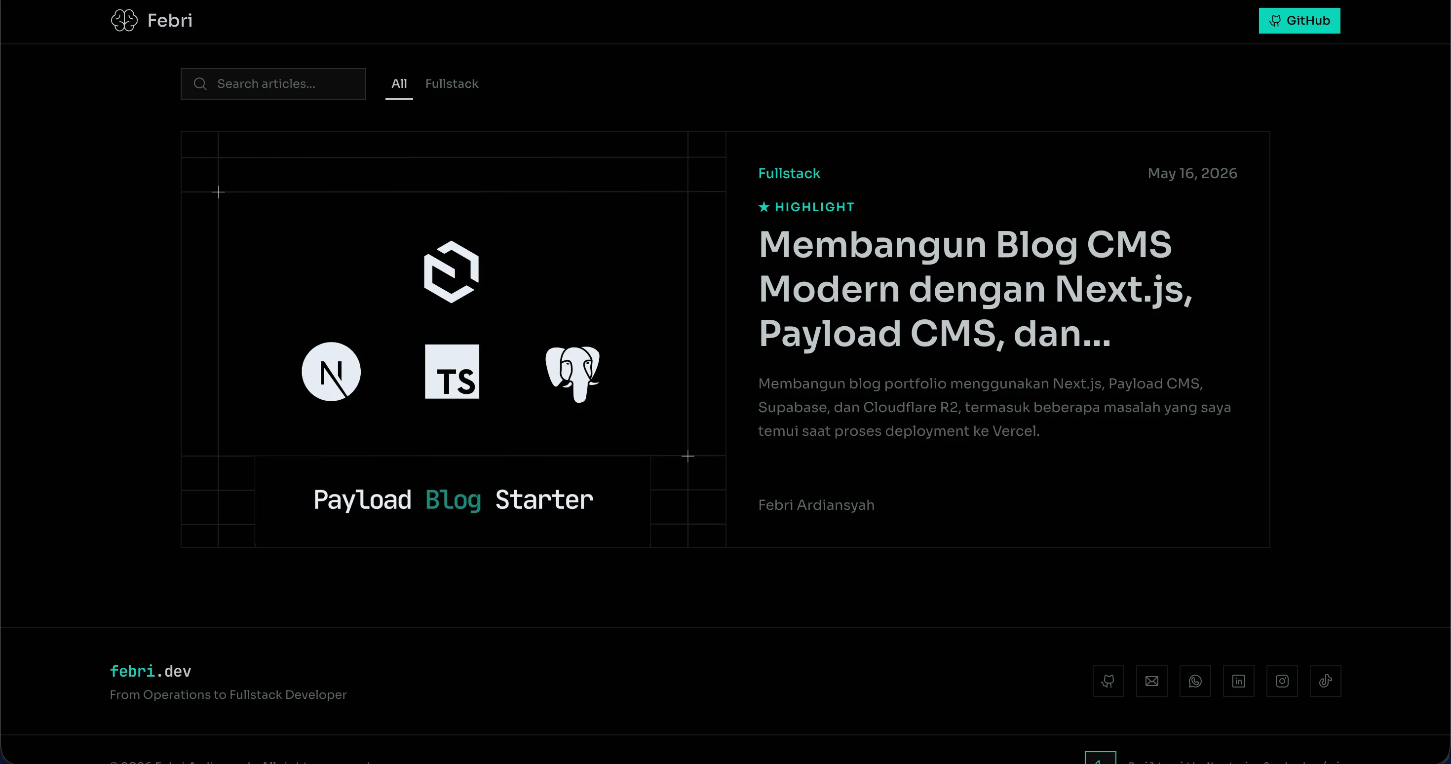 Payload Starter Blog - image 1